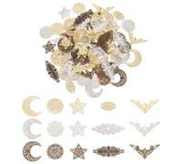 PH PandaHall 120 pezzi 15 stili filigrana angolo vintage ferro abbellimento scrapbooking angolo protettore triangolo stella intagliato decorativo angolo protettore menu album guardia bordo copertura
