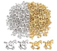PH PandaHall 120pz Ciondoli A Forma di Cavallo Ciondoli In Metallo Cavallo Ciondoli Animali In Lega Ciondoli Animali Cavallo In Corsa Equitazione Equestre Perline Ciondoli per Bracciali Orecchini