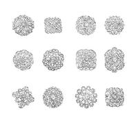 PH PandaHall 12pcs 12 Stili Spilla di Sicurezza in Lega Spilla di Strass Argento Spilla da Donna Spilla Fiore Gioielli Spilla per Maglione Abbigliamento Borse Cappelli Gioielli Accessori Fai da Te