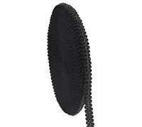 PH PandaHall 15 Iarde Bordo Tessuto Nero Tessuto Gimp Fringe Trim, 12mm Decorativo Gimp Trim Nastro in Poliestere per Costume Fai Da Te Artigianato Cucito Tappezzeria Tenda Fodera Decorazione
