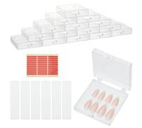 PH PandaHall 15 pz Scatola Portaoggetti per Unghie Press On Scatole per Imballaggio per Unghie Scatole per Imballaggio per Unghie Espositore per Unghie Custodia Organizer per Punte per Unghie
