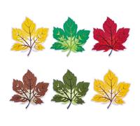 PH PandaHall 18pz Toppe Termoadesive A Forma di Foglia D'Acero 6 Colori Toppa Decorativa Autunnale Toppe Ricamate A Foglia Da Stirare per Abbigliamento Jeans Zaini Feste Fai Da Te, 7.8x6.8cm
