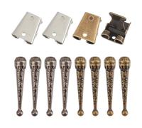 PH PandaHall 2 colori Bolo Tie Making Kit,Accessori per cravatte Bolo in ferro 4 pz Bolo Tie Slide Clasp 8 pz Bolo Tie Tips Tappi finali di ricambio per la creazione di gioielli fai da te