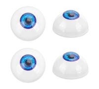 PH PandaHall 2 paio Occhi Realistici, 32mm Bulbi Oculari in Acrilico Occhi Umani Bulbi Oculari per Bambole Bulbi Oculari in Plastica per Orsi, Occhi Artigianali per Burattini Peluche Decorazioni, Blu