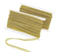 PH PandaHall 2 Rotoli 20 Iarde Nastro Pizzo Metallico Oro in Poliestere con Bordi Ondulati 11mm Ornamento in Tessuto Decorativo per Cucito Costumi Arredamento Casa Lavori Fai Da Te e Rivestimenti
