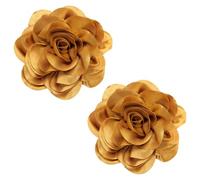 PH PandaHall 2 spille extra large a forma di rosa, 17,5 cm, grandi fermagli per capelli, in tessuto satinato, per vestiti da donna, abiti da sposa, gioielli, idea regalo, Poliestere