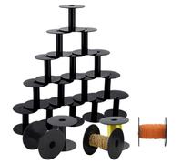 PH PandaHall 20 pz Bobina Vuota Nera Rocchetti di Filo di Plastica Rocchetti di Filo per Tessitura 6.3cm Rocchetto di Stringa Rocchetto per Cucire per Ricamo Filato Cordoncino Artigianato Cucito