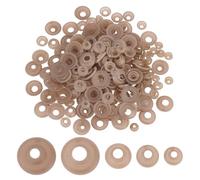 PH PandaHall 200pz Rondelle per Occhi di Sicurezza 5 Stili Occhi In Plastica per Artigianali Rondelle Farcite All'Uncinetto Occhi Guarnizioni per Naso Rondelle per Occhi Kawaii per Teddy Bear Peluche