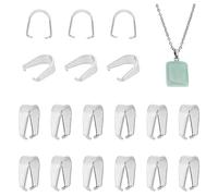 PH PandaHall 20PCS Chiusure Acciaio Inossidabile 304 Chiusure Ciondoli Chiusure per Braccialetti Collane 7x6mm