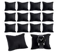 PH PandaHall 20pz Cuscini per Orologi in Pelle PU Cuscino per Braccialetti, 7x8.5 cm Nero Cuscino per Espositore per Gioielli per Orologi e Bracciali