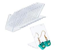 PH PandaHall 24pz Espositore Orecchini a Forma di L Porta Orecchini Trasparente, 48 Fori Supporto Espositore per Orecchinio in Acrilico per Gioielli Display, 3.5 x 3.4 x 2.7cm