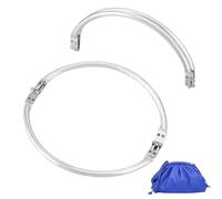 PH PandaHall 2pz Chiusura per Borsa Uncinetto Chiusura per Borsa Clic Clac, 24cm Borsa a Forma di U Manico Interno Sostituzioni di Fermagli per Borsa in Alluminio per Cucire Borse A Mano