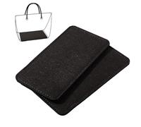 PH PandaHall 2pz Fondo per Borsa Interno Base per Borsa in Feltro Nero, 23x12.4cm Base Shaper Inserto Inferiore Rettangolo per Borsetta Zaino Tote Borse Uncinetto Fai Da Te, Spessore 8mm