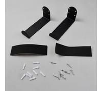 PH PandaHall 2pz Supporti da Parete in Ferro per Skateboard Espositori Neri per Snowboard, Supporto per Camera da Letto Garage Skateboard Corto e Lungo Tavola Magazzinaggio