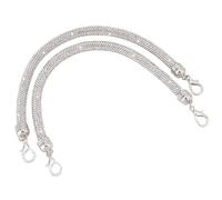 PH PandaHall 2pz Tracolla per Borsa con Strass Maniglia per Borsa in Cristallo Scintillante Cinghie di Ricambio per Borsa Tracolla per Borsa sotto Le Ascelle Borsa A Spalla da Sera Borsa A Mano 30cm