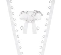 PH PandaHall 3.6m Nastro con Anello a D Lacci per Corsetto Bianco Cerniera di Ricambio per Matrimonio Corsetto con Lacci Regolabile per Abito Da Sposa Artigianali Fai Da Te