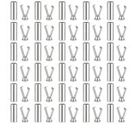 PH PandaHall 30 Set Punte per Lacci Delle Scarpe Punte Terminali per Cordini Estremità per Lacci Delle Scarpe Fermaglio per Laccio Tappi Terminali per Laccio di Ricambio per Scarpe Ginnastica, Platino