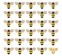 PH PandaHall 30pz Spille a Forma di Ape con Strass Spille da Bavero a Forma di Ape in Oro Spilla da Donna in Cristallo Smaltato per Abbigliamento Borse Cappelli Decorazione