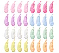 PH PandaHall 32pz 8 Colori Ciondoli a Forma di Piuma in Plastica 45mm Ciondolo Piume per Orecchini Collana Bracciale Creazione di Gioielli Portachiavi Macramè, Foro: 3mm