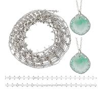 PH PandaHall 3m Filo per Galleria Striscia di Castone per Gioielli Filo di Rame per Artigianato Fili di Castone per Pietre Preziose In Metallo per Collana Orecchini Bracciale Gioielli Donna, Platino