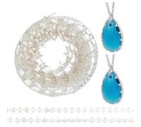 PH PandaHall 3m Striscia di per Gioielli Filo per Galleria Filo di Rame per Artigianato Fili di Castone per Pietre Preziose In Metallo per Collana Orecchini Bracciale Gioielli Donna, Argento