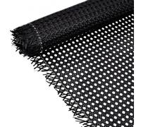 PH PandaHall 3mx40cm Rotolo di Rattan in Plastica Tessuto di Rattan Nero | Cinghia di Canna per Intreccio di Cesti, Riparazione di Mobili, Forniture per Cesteria e Progetti Fai Da Te, Spessore 1.5mm