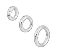 PH PandaHall 3pz Chiusure a Molla in Argento Sterling 925, 8/9.8/11.6mm Fermagli e Chiusure per Gioielli Fermaglio per Ciondolo Collane Bracciali