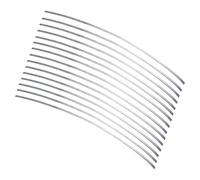 PH PandaHall 4 mm, 30 cm, filo piatto in argento sterling 925, pieghevole, flessibile, per bricolage, strisce rettangolari, per la creazione di gioielli, 12 pezzi