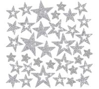 PH PandaHall 40pz Toppe Termoadesive Stelle Glitter Toppe con Strass Adesivi per Tessuti, 8 Stili Applicazioni Strass Adesive per Tessuti a Stella per Borse, Zaini, Jeans, Giacche