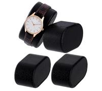 PH PandaHall 4pz Cuscini per Orologi da Polso Nero Braccialetto Orologio Cuscino, Avvolgitore per Orologo Espositivo per Orologi Automatici da Uomo e Donna, 7.2x4.4x3.6cm