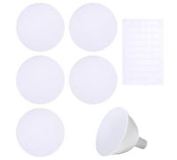 PH PandaHall 5 diffusori rotondi per plafoniere da soffitto, 16 cm, con 50 adesivi per tamburo, pendenti, luci da incasso