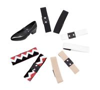 PH PandaHall 5 Paia Cinturini per Scarpe Staccabili Cinturini alla Caviglia di Ricambio Fasce per Lacci in Poliestere Elastico Cinturini per Tacco Alto con Pelle PU Accessori in Ferro per Tacchi