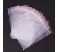 PH PandaHall 500pz Sacchetti Trasparenti OPP Bustine in Plastica con Chiusura a Zip Piccoli Sacchetti Trasparenti Riutilizzabile per Bomboniera Regalo Biscotti Gioielli, 12x8cm