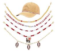 PH PandaHall 5pz Catene per Cappelli Decorazioni per Cappelli in Oro Sfuso 27cm Ciondoli per Cappellis Viaggi Feste Abiti Quotidiani Festival Musicali Fai Da Te