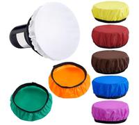 PH PandaHall 8 Colori Diffusore di Luce 18 cm Morbido Diffusore Copertura Della Lampada Colorata Paralume Diffusori Panno Paralume Riflettore Lampade Standard Calzino per Studio Riflettori Strobe