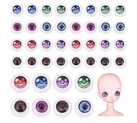 PH PandaHall 80 pz Bulbi Oculari 10 mm Occhi Artigianali In Acrilico 8 colori Occhi Umani Realistici Bulbi Oculari Cavi Occhi D'Orso per La Festa di Halloween Amigurumi Decor Sculture Oggetti di Scena