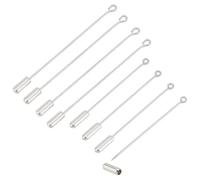 PH PandaHall 80 Set Spille A Bastoncino, Spilla Spille di Sicurezza Spille con Occhiello Lungo Spilla In Metallo Spilla A Bastoncino 2 Misura Spilla con Occhiello Ad Ago con Estremità di Fermo
