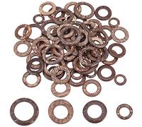 PH PandaHall 80pcs Anelli di Collegamento In Legno 4 Stili Anelli di Cocco Mini Cerchi Ciondoli Non Forati Connettori Cerchi In Legno Cavo per Bracciale Collana Macramè Gioielli Fai Da Te, 20~38mm
