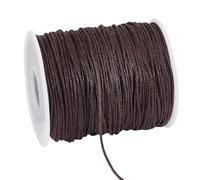 PH PandaHall 91m Filo di Cotone Cerato 1mm Filo Cerato per Bracciali, Cordino per Collane Fai Da Te per Perline Bigiotteria Creazione di Gioielli Artigianato, Marrone Scuro
