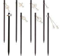 PH PandaHall Bastone per Capelli Retrò, 8 Stili Perni per Capelli In Legno Cinesi Bacchette per Capelli con Perline Forchetta per Capelli Lunghi Semplici Titolari per Panini per Capelli Decorativi