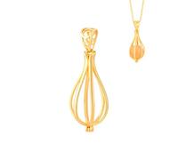 PH PandaHall Ciondolo Gabbia in Argento Sterling 925 Gabbie per Pietre Ciondoli Oro, Pendente a Forma di Goccia Intrecciata per Perle Perline Creazione di Gioielli Fai Da Te