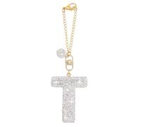 PH PandaHall Ciondolo Lettera T con Strass Ciondolo Iniziale Alfabeto, Charm Decorativo per Borsa da Spiaggia Borsa a Tracolla Decorazione per Feste, Pendente: 5cm