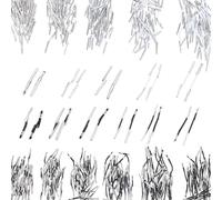 PH PandaHall Cordino elastico spinato, 360 pezzi, 12 stili, 2,5 ~ 5,1 cm, con cordini in acciaio inox, per creare libri, rilegare, cappelli, menu, distintivi, segni, in acciaio inox, colore