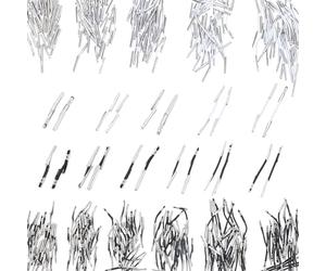 PH PandaHall Cordino elastico spinato, 360 pezzi, 12 stili, 2,5 ~ 5,1 cm, con cordini in acciaio inox, per creare libri, rilegare, cappelli, menu, distintivi, segni, in acciaio inox, colore