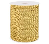 PH PandaHall Cordoncino Intrecciato Oro 32m x 5mm, Decorativo per Finestre, Papillon, Artigianato, Laurea, Onore, Cordoncini