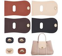 PH PandaHall Custodia A Libro 4 pz, Copertura per Borsa in Similpelle PU da Cucita su Chiusura con Linguetta in Ecopelle con Fibbia in Lega di Bronzo Antico per Borsa A Tracolla Borsa Fai da Te