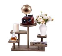 PH PandaHall Espositore a 5 strati in legno a più livelli, organizer per gioielli, vassoio a più livelli in legno per piante grasse, decorazione per la casa, ufficio, feste