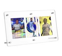 PH PandaHall Espositore per Carte Collezionabili a 3 Slot Cornice per Carte da Baseball Acrilico Stand per Carta Sportive da Collezione Parete Espositiva per Carta con Vite per Immagini Foto Custodia