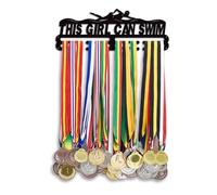 PH PandaHall Espositore per Medaglie di Atletica Leggera, Appendiabiti per Medaglie per Ragazze Che Nuotano Appendiabiti per Nastri Premio 2 Linea Robusto Espositore per Medaglie da Gara