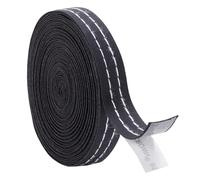 PH PandaHall Fascia in pelle nera con linea bianca 5 m strisce finiture interne automobili nastro decorativo adesivo per interni auto per porta moto finestra